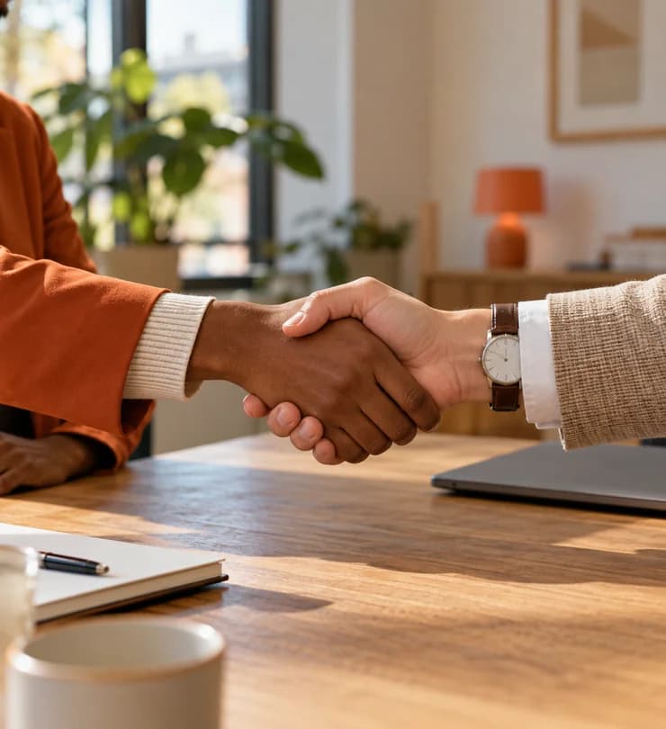 Collega's die plannen bespreken aan tafel